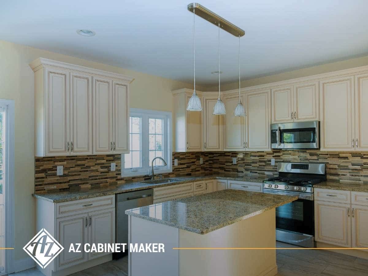 Beautiful remodeled kitchen with custom cabinets in Chandler, AZ