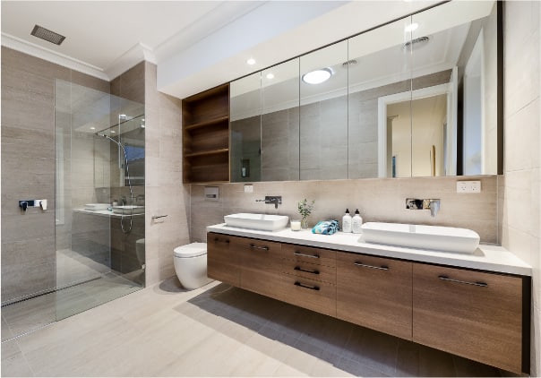 Modern Bathroom With Custom Contemporary Cabinets In Paradise Valley